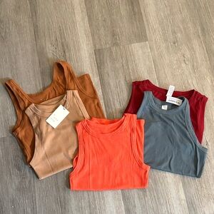 Old Navy Women's Tank Tops - Rust, Beige, Coral, Slate